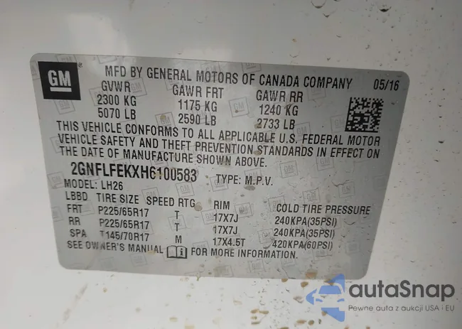 2GNFLFEKXH6100583: 44149712