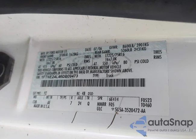 1FTNE24L46DB09473: 44149825