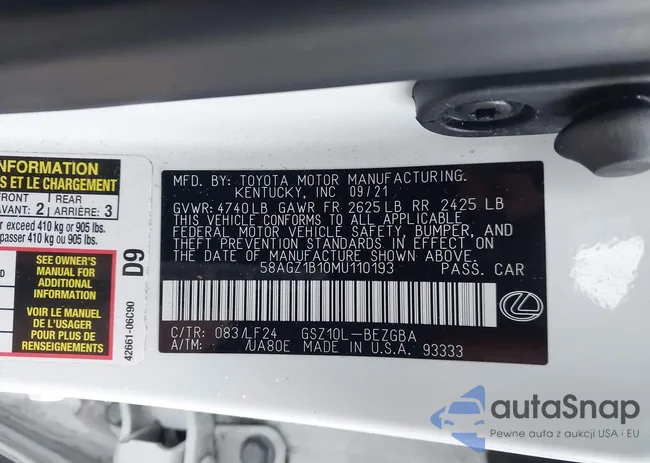 58AGZ1B10MU110193: 44149853