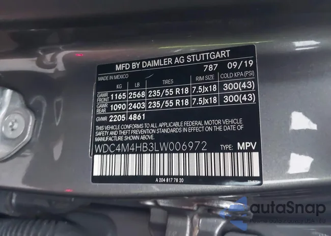 WDC4M4HB3LW006972: 44149084