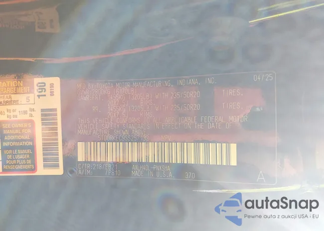 5TDDRKEC9SS257132: 44149128