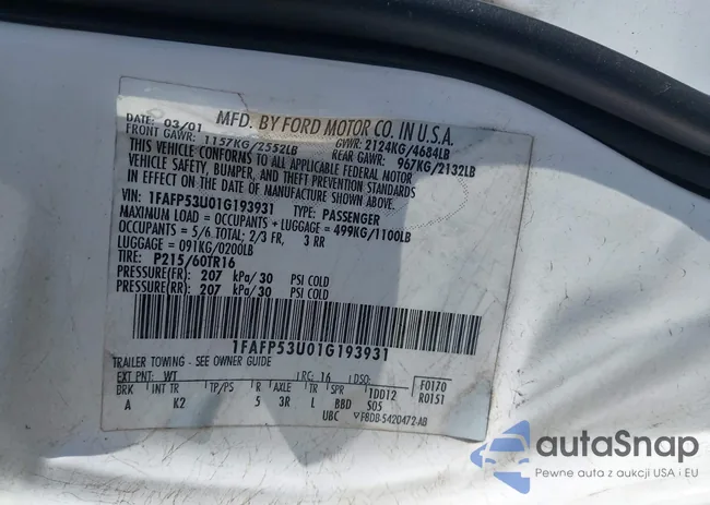 1FAFP53U01G193931: 44149317