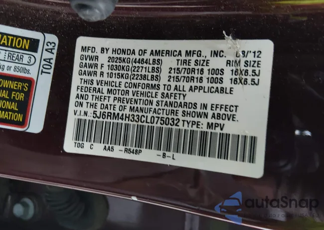 5J6RM4H33CL075032: 44150591