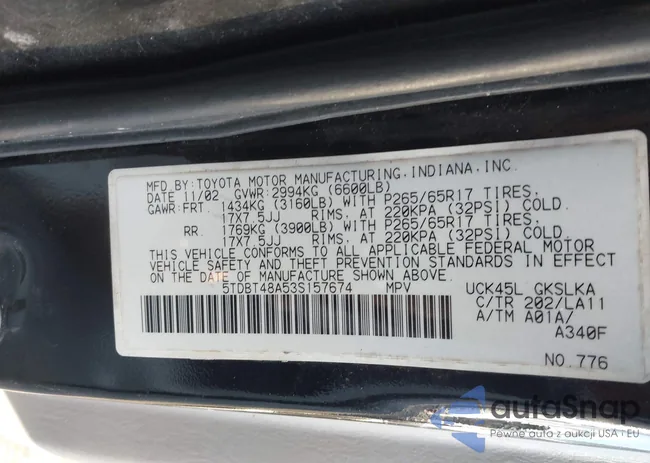 5TDBT48A53S157674: 44150763