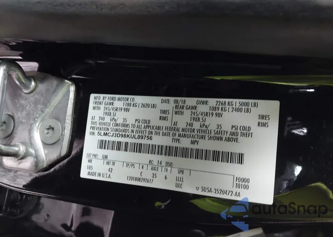 5LMCJ3D98KUL09756: 44150772