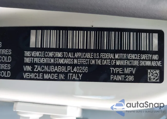 ZACNJBAB9LPL40256: 44150873