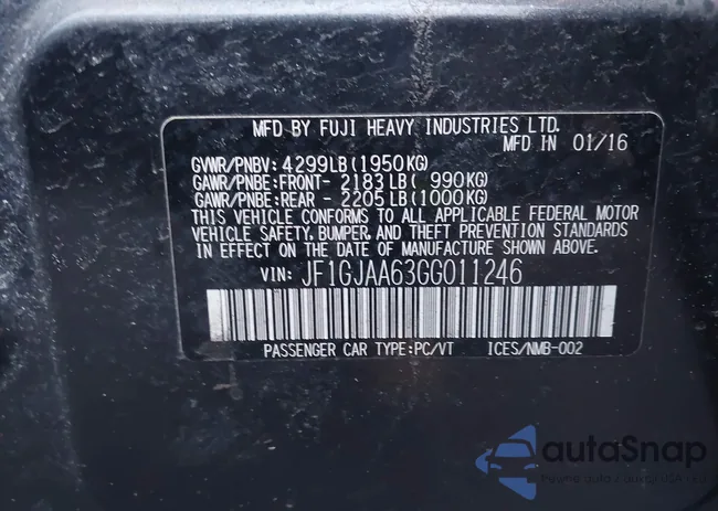 JF1GJAA63GG011246: 44150941