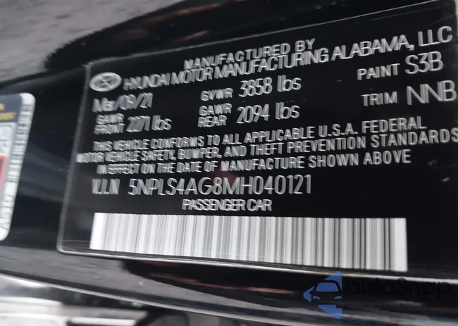 5NPLS4AG8MH040121: 44151001