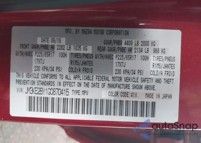 JM3KE2BY1G0870415: 44150153