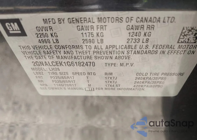 2GNALCEK1G6182470: 44150243