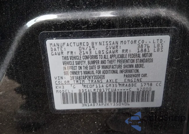 3N1AB7AP2KY350406: 44151517