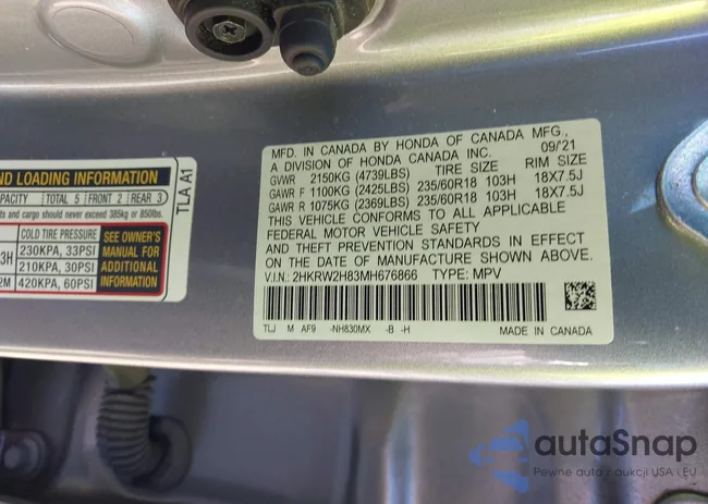 2HKRW2H83MH676866: 44151549