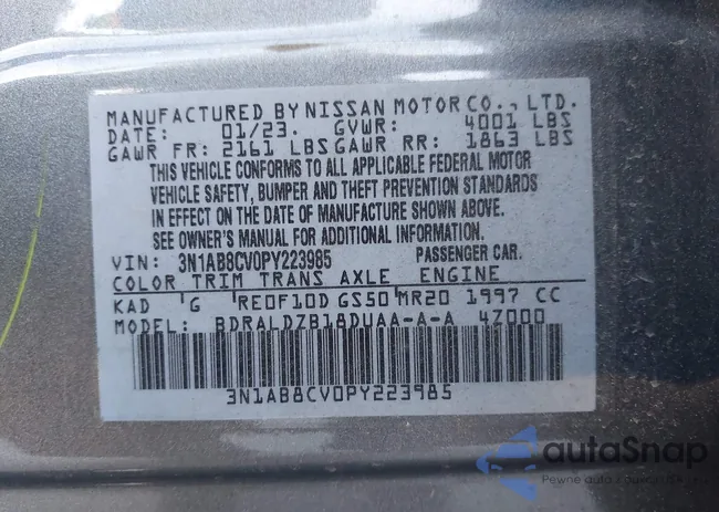 3N1AB8CV0PY223985: 44151724