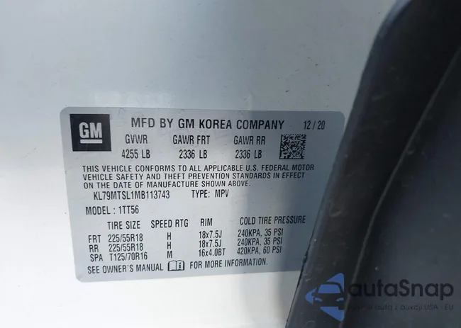 KL79MTSL1MB113743: 44151733