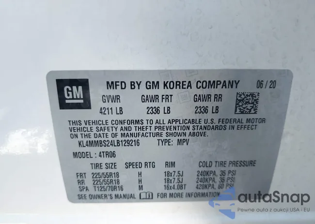 KL4MMBS24LB129216: 44151861