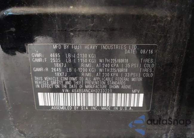 4S4BSANC4H3233221: 44151887