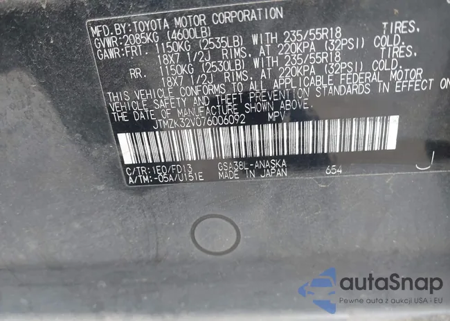 JTMZK32V076006092: 44151888