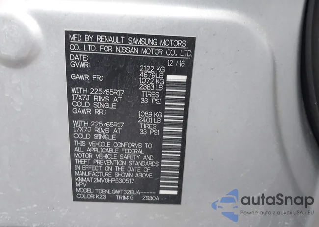 KNMAT2MV0HP530517: 44151900