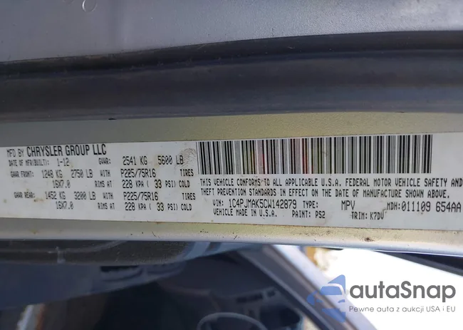 1C4PJMAK5CW142879: 44152031