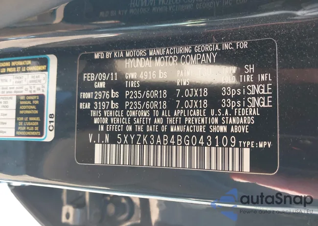 5XYZK3AB4BG043109: 44151076