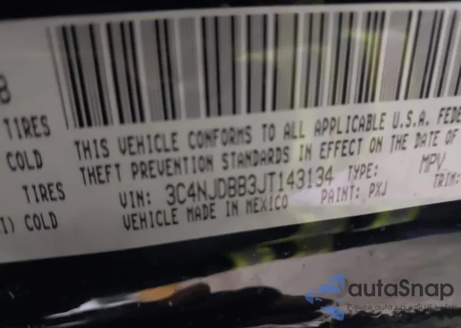 3C4NJDBB3JT143134: 44151416
