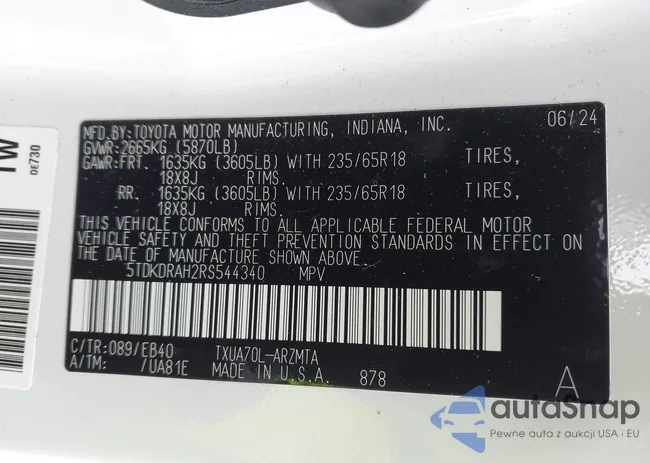 5TDKDRAH2RS544340: 44152485