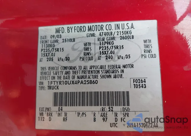 1FTYR10UX4PA25860: 44152587