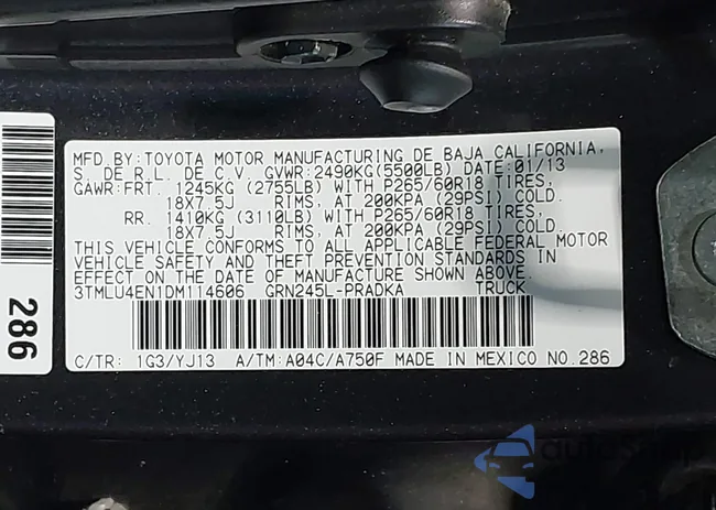 3TMLU4EN1DM114606: 44152590