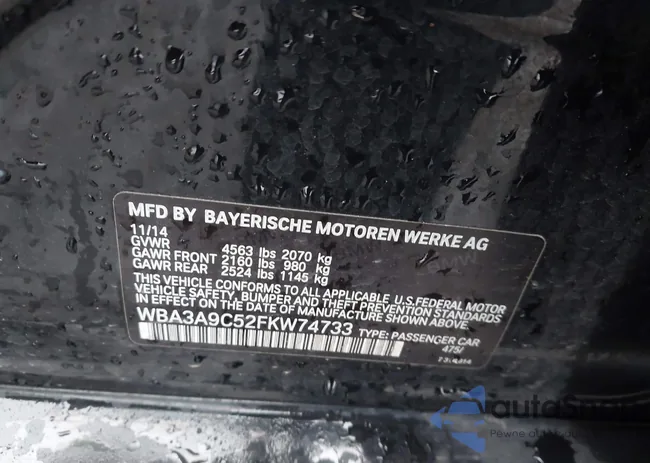 WBA3A9C52FKW74733: 44152701