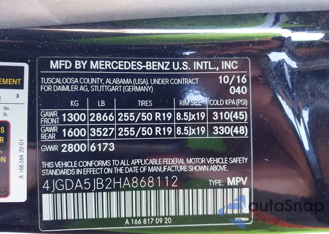 4JGDA5JB2HA868112: 44152761