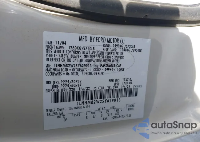 1LNHM82W25Y629013: 44152889