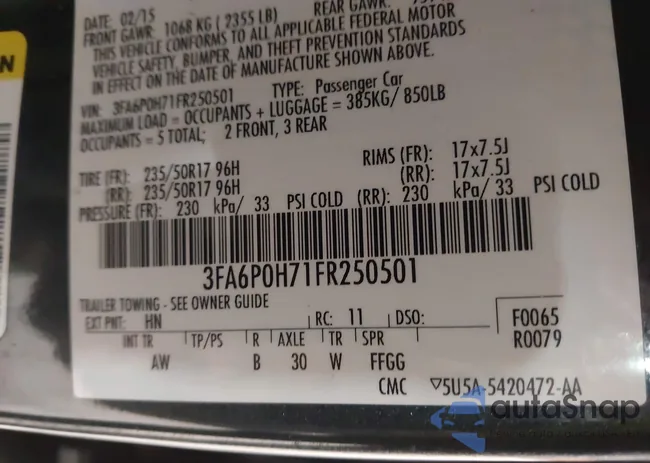 3FA6P0H71FR250501: 44152249