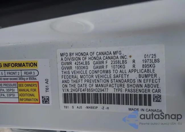 2HGFE4F86SH329477: 44152342