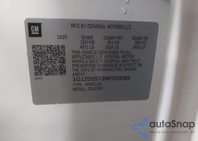 1G1ZD5ST2MF023565: 44153516