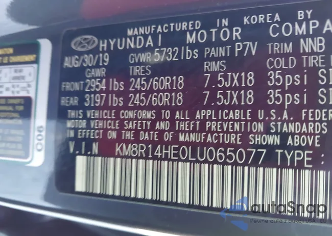 KM8R14HE0LU065077: 44153540