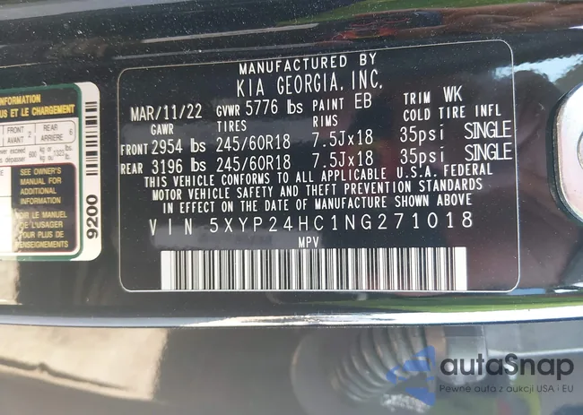 5XYP24HC1NG271018: 44153554