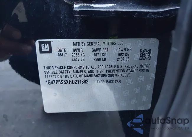 1G4ZP5SSXHU211382: 44153601
