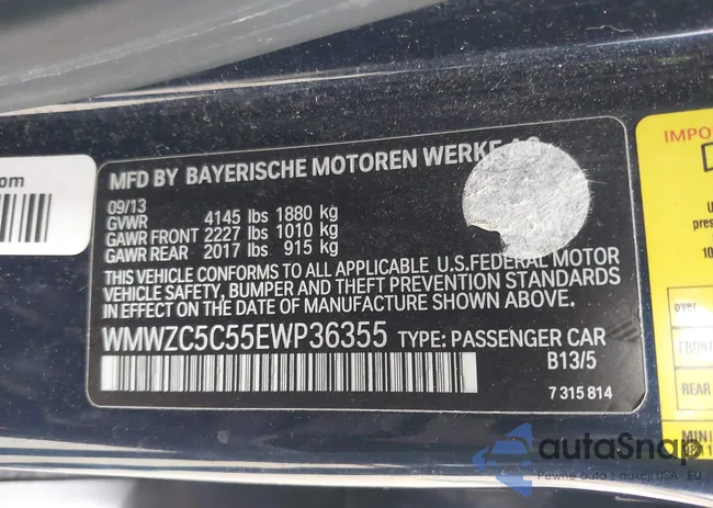 WMWZC5C55EWP36355: 44153668