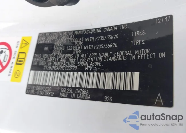 2T2BZMCA7HC133720: 44153900