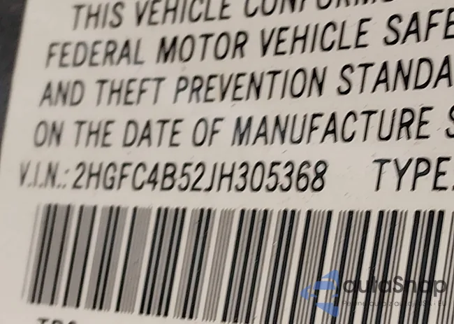2HGFC4B52JH305368: 44154067