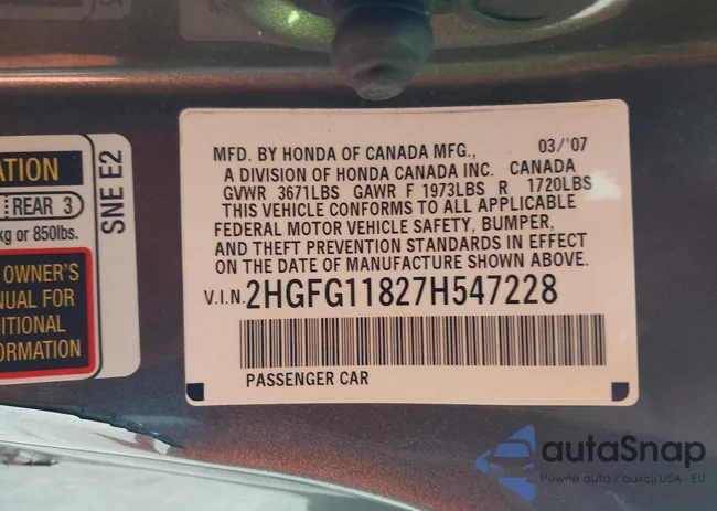 2HGFG11827H547228: 44153073