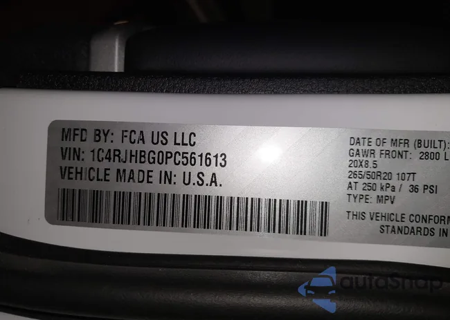 1C4RJHBG0PC561613: 44153095