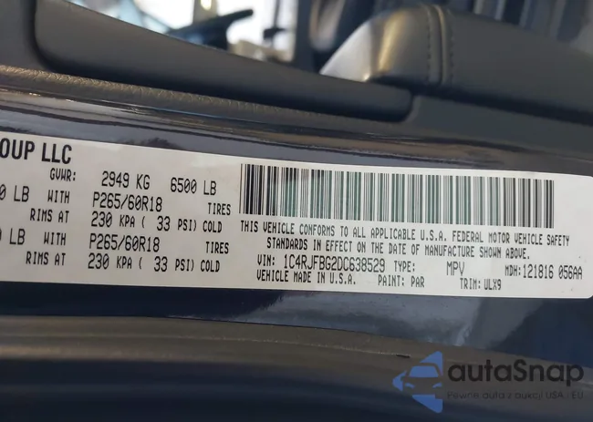 1C4RJFBG2DC638529: 44153099