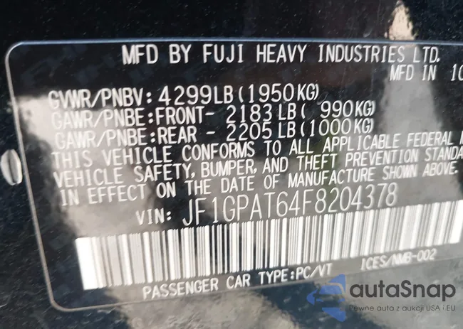 JF1GPAT64F8204378: 44153167