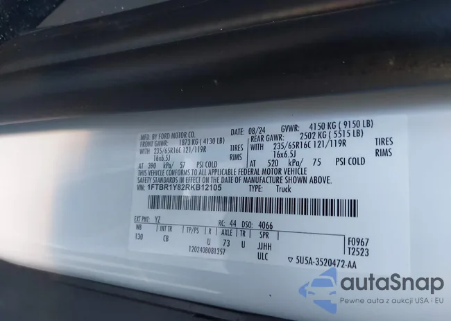 1FTBR1Y82RKB12105: 44153275