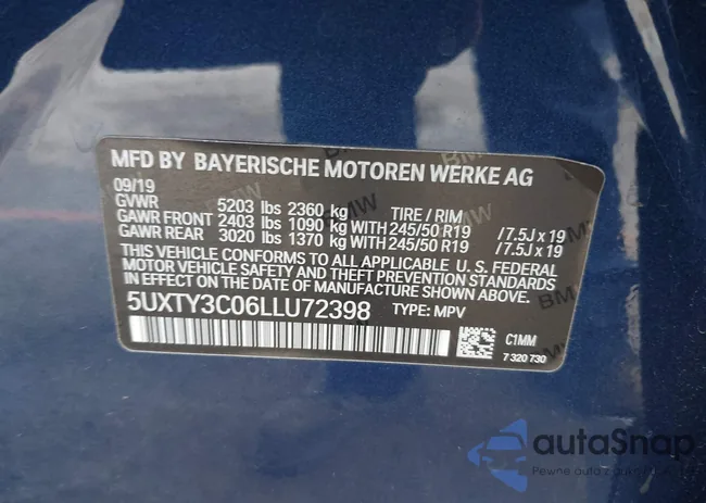 5UXTY3C06LLU72398: 44154560