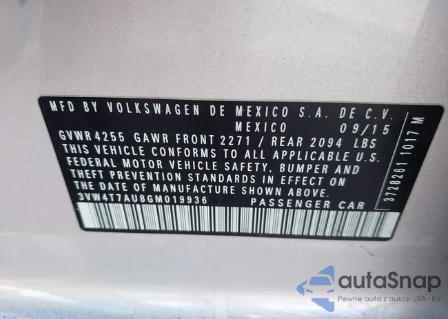 3VW4T7AU8GM019936: 44154563