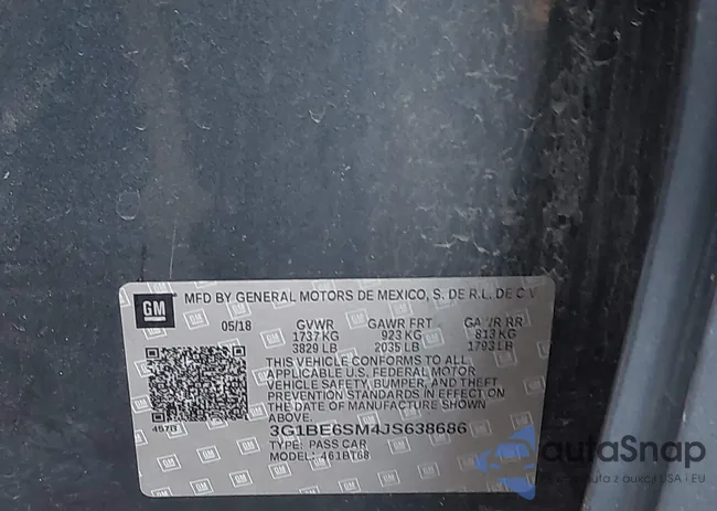 3G1BE6SM4JS638686: 44154565