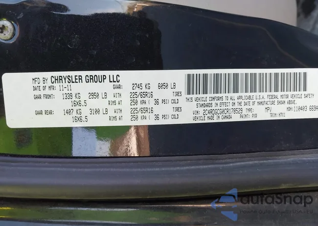 2C4RDGCG0CR178529: 44154611