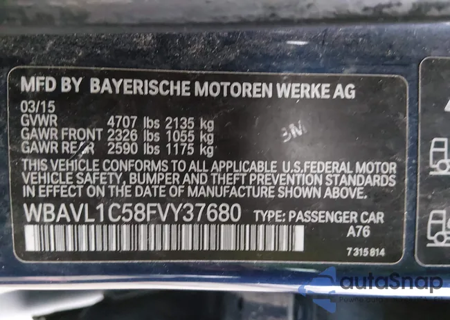 WBAVL1C58FVY37680: 44154648